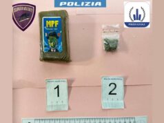 Servizio antidroga in zona stazione “storica” a Reggio: la Polizia trova oltre un etto di hashish