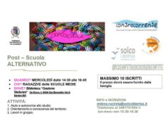 Un giorno di doposcuola alla settimana gratuito per 10 giovani di San Benedetto Val di Sambro