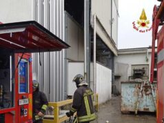 Incendio in una azienda di trattamento rifiuti a Carpi