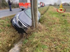 Auto fuori strada, un ferito a Sala Bolognese