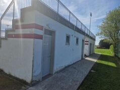 San Felice sul Panaro: copertura e riqualificazione per la tribuna del campo sportivo di Rivara