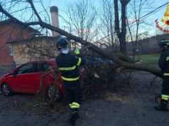 Numerosi interventi dei Vigli del fuoco nel reggiano per danni causati dal forte vento