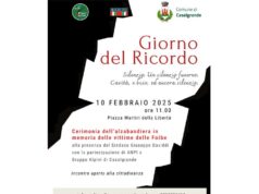 Cerimonia dell’Alzabandiera a Casalgrande nel Giorno del Ricordo