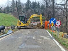 Pavullo, chiude un tratto della SP36 causa il cedimento di parte della sede viaria