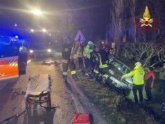Incidente nella notte in via Emilia Est