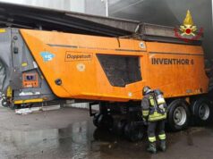 Reggio Emilia, incendio di un trituratore presso Iren: intervengono i Vigili del fuoco