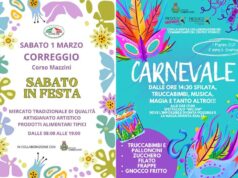 Sabato 1 marco shopping e Carnevale a Correggio