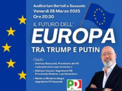 Il futuro dell’Europa tra Putin e Trump: il 28 marzo a Sassuolo l’incontro l’incontro con Stefano Bonaccini e Stefano Vaccari