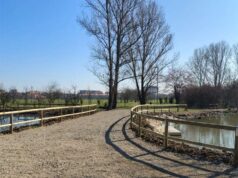 Al parco Ferrari di Modena completato il passaggio sul lago