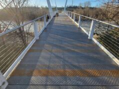 Riapre il ponte-passerella sul percorso natura Secchia tra Sassuolo e Casalgrande