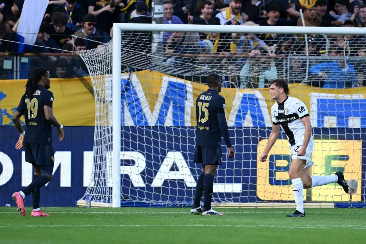 Primo ko per Tudor, Juve sconfitta 1-0 a Parma