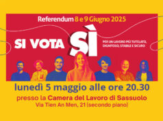 Lunedì a Sassuolo si parla dei 5 referendum su lavoro e cittadinanza