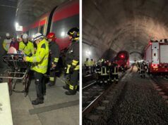 Esercitazione di protezione civile nella galleria Monte Bibele sulla Bologna-Firenze ferroviaria