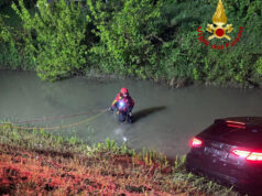 Auto rubata finisce nel Navile a Malalbergo