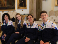 Giovani campioni del pattinaggio artistico a rotelle ricevuti in municipio a Modena