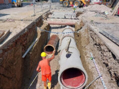 Lavori di potenziamento del reticolo fognario nel centro urbano di Novellara