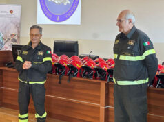 Presso la Direzione regionale dei vigili del fuoco consegnati oggi i caschi rossi e il casco d’argento
