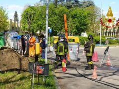 Correggio, danneggiata una tubazione del gas durante i lavori per la posa della fibra