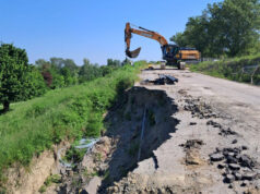 Alluvione, via ai lavori sulla Sp40 tra Castelnovo e Cadelbosco