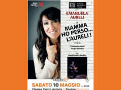 Mamma ho perso…L’Aureli! Emanuela Aureli in scena sabato all’Astoria di Fiorano
