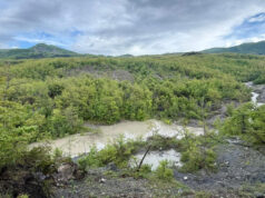 Boccassuolo, la frana raggiunge il torrente Dragone