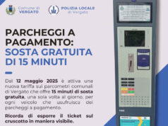 A Vergato 15 minuti di sosta gratuita per favorire il commercio “mordi e fuggi”