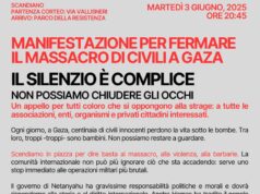 Pd Distretto Ceramico, manifestazione per fermare il massacro di civili a Gaza