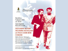 La Pace come bene comune, a Novellara incontro con Giovanna Botteri