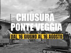 Da lunedì 16 giugno e fino al 16 agosto chiusura di Ponte Veggia per importanti lavori di riqualificazione