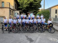 In 18 partiti con le bici per un pellegrinaggio a Roma