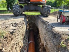 Sostituzione canale irriguo in via Botte a Casalgrande in fase di completamento