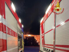 Incendio di un fienile a Castelguelfo