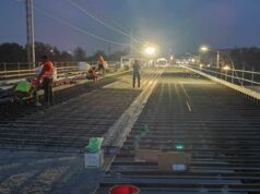 Sopralluogo cantiere ponte Veggia: i lavori procedono nei tempi