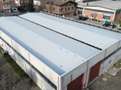 Rimossa la copertura in amianto del magazzino comunale in via Fratelli Setti a Scandiano