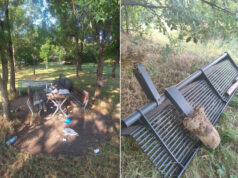 Vandali al parco Belpoggio alla Ponticella di San Lazzaro di Savena
