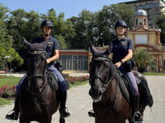 Il Reparto a Cavallo della Polizia di Stato a presidio dei parchi modenesi