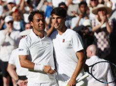 A Wimbledon Fognini sfiora l’impresa con Alcaraz, out Berrettini