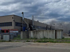 Incendio in un capannone a Minerbio