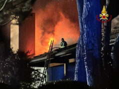 Incendio a Sasso Marconi: quattro villette a schiera coinvolte