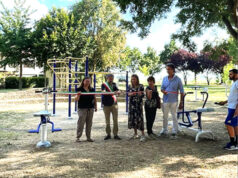 Inaugurata ieri al Parco dell’acquedotto di Fabbrico la Palestra sotto il cielo