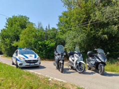 Modena, tre scooter rubati scovati tra le sterpaglie nell’area dietro al Cinema Raffaello