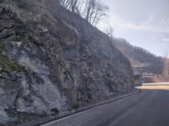 Consolidamento e messa in sicurezza della parete rocciosa sulla SP 15 a Cecciola