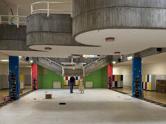 Proseguono con celerità i lavori di riqualificazione dell’atrio della Scuola ‘Spallanzani’ a Casalgrande