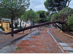 Violentissimo nubifragio in Romagna lungo la costa