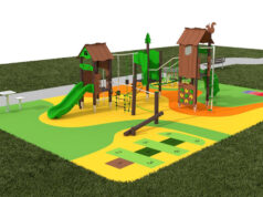 Nella zona verde di via Fucini a Modena una nuova area giochi inclusiva