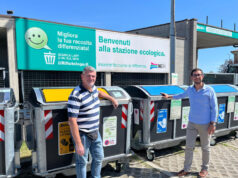 A Sassuolo per carta e plastica una stazione di cassonetti utilizzabili h24 con Carta Smeraldo