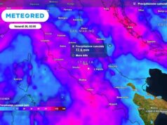 Allerta meteo Italia, settimana di forte maltempo: oltre 100mm di pioggia da nord a sud e prime nevicate sulle Alpi