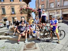 Un gruppo di ciclisti di Castelnovo è arrivato fino a Roma per il giubileo