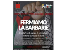 Cgil e Modena per la Palestina, solidarietà Gaza e Global Sumud Flottilla: iniziativa sabato 6 settembre