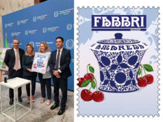 L’iconico vaso amarena Fabbri in un francobollo da collezione